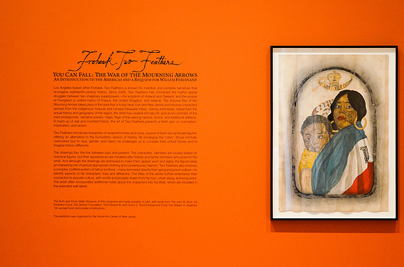 Frohawk Two Feathers Exhibit at The Wellin Museum of Art at Hami