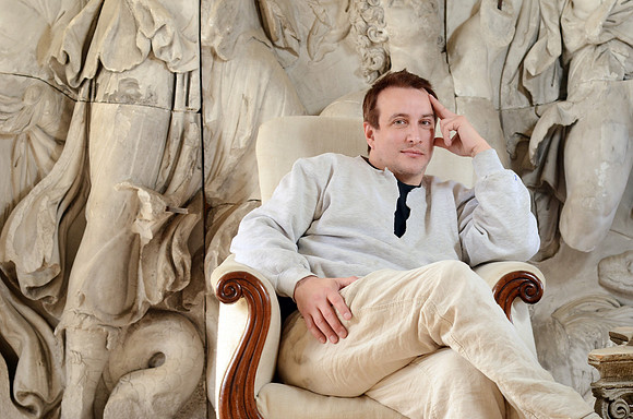 Bronson Pinchot at his home in Harford, PA., for the Associated Press